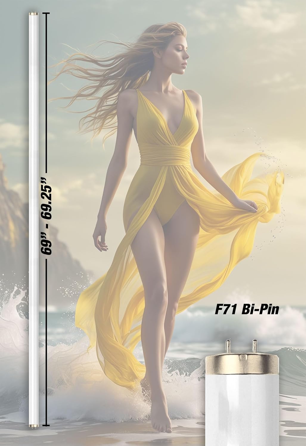 Brilliance Bronzer F71 100W-120W 5.0% Bi-pin Tanning Lamp (20)