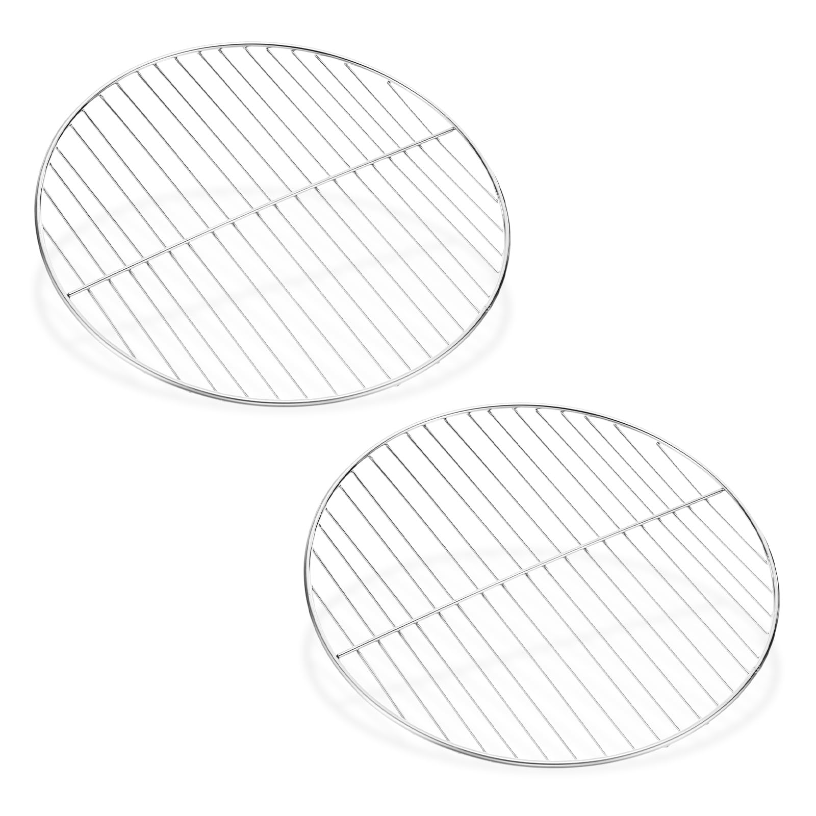 M METERXITY 2 Pack Grill Grate Replacement, Steel Grill Grates for BBQ Parts [9.84 Inch]