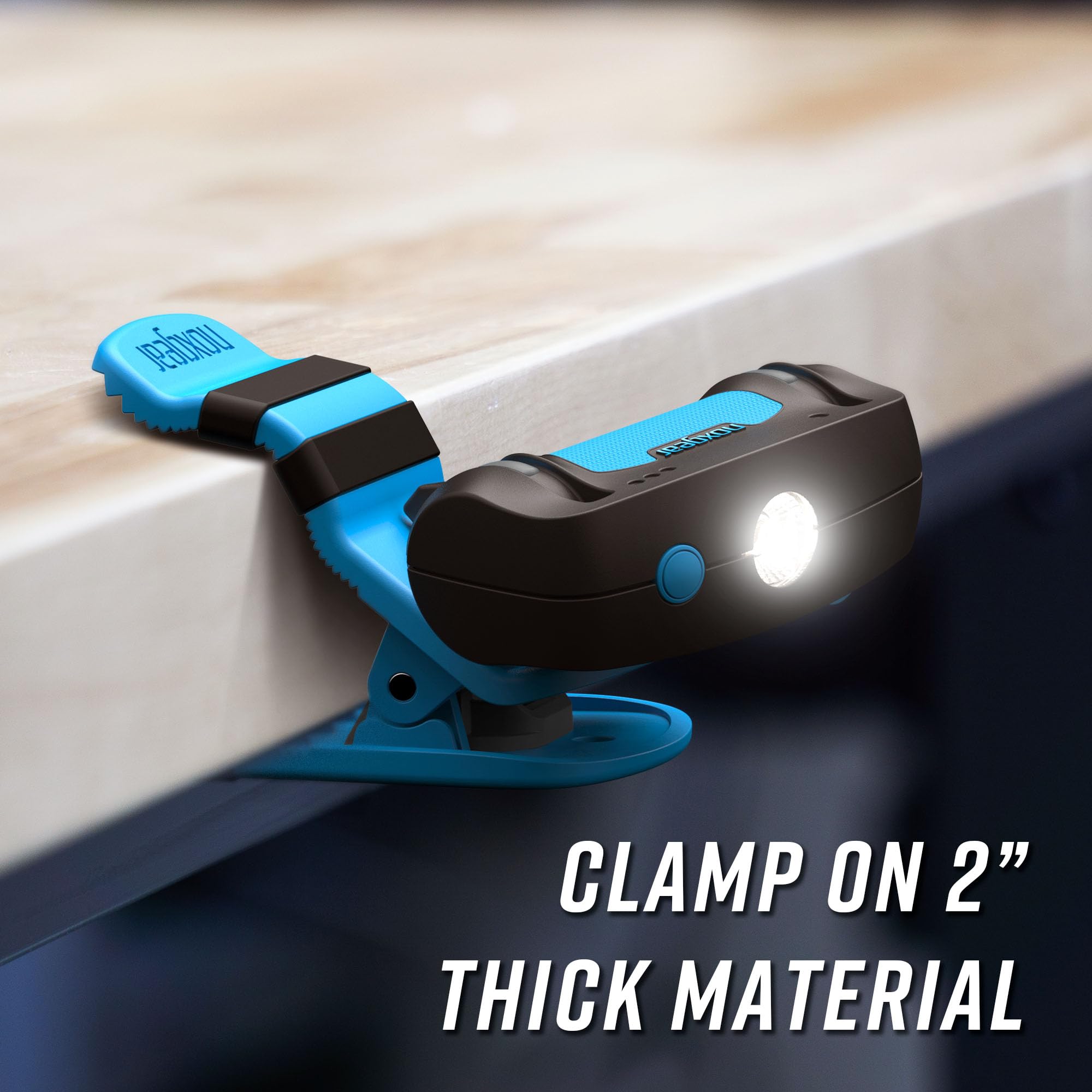 noxgear Luz de clip, 500 lúmenes, recargable (USB-C), magnética, resistente a la intemperie, luz LED para camping, talleres, cortes de energía, cochecitos y más, haz de inundación brillante, modos