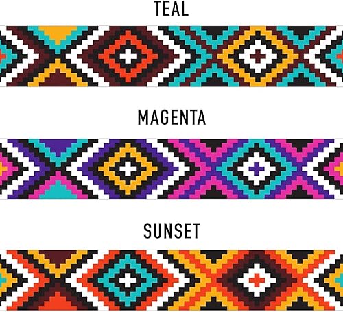 Miniatura 10 de CollarDirect Collar azteca ajustable de nailon con patrón tribal geométrico para mascotas, para perros pequeños, medianos y grandes (Aztec Sunset,