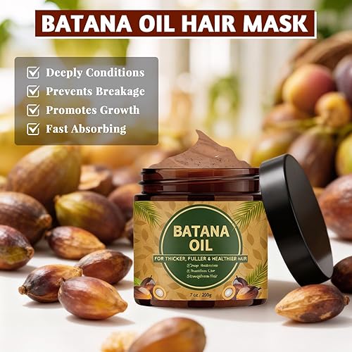 Miniatura 2 de Aceite de batana para el crecimiento del cabello, 7 onzas, pasta de batana vital para cabello grueso, fuerte y saludable, natural y puro con aceite