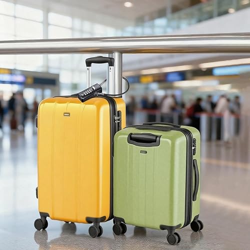 Miniatura 6 de Candado de cable combinado, cerradura de cadena de 4 dígitos, 3 cuerdas de acero reemplazables (9, 23.6, 47.2 pulgadas) con revestimiento de PVC de