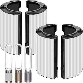 360 Combi Filter+Activated Carbon Filter Replacement for Dyson TP07 TP09 TP10 TP06 HP07 HP09 HP10 HP06 HP04 HP1 HP2 PC1 PC2 PH01 PH02 PH03, Fits Pure Cool Hot Air Purifiers,#965432-01,2 Pack