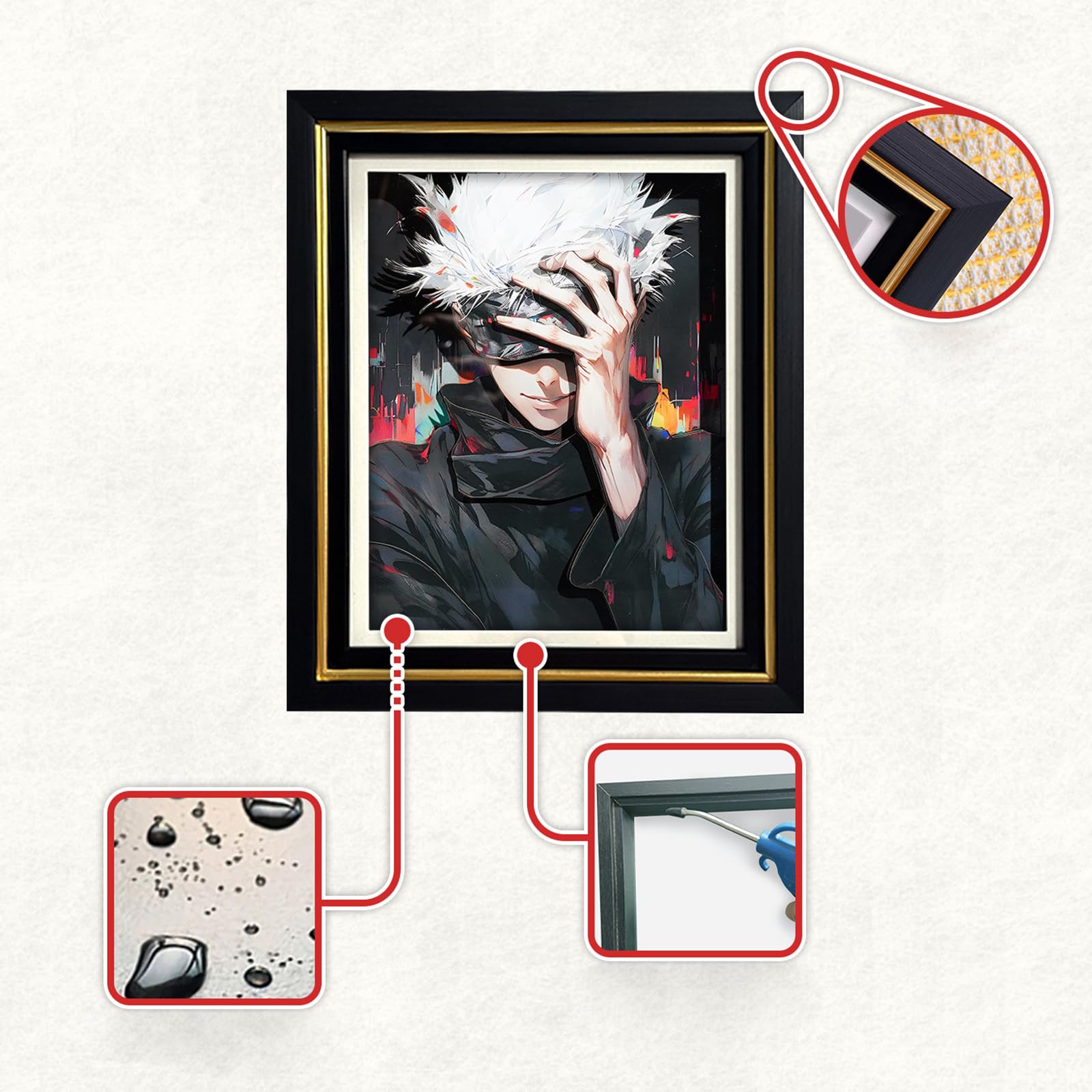 Amazon | Jujutsu Kaisen 呪術廻戦 立体絵 立体画 フォトフレーム付き