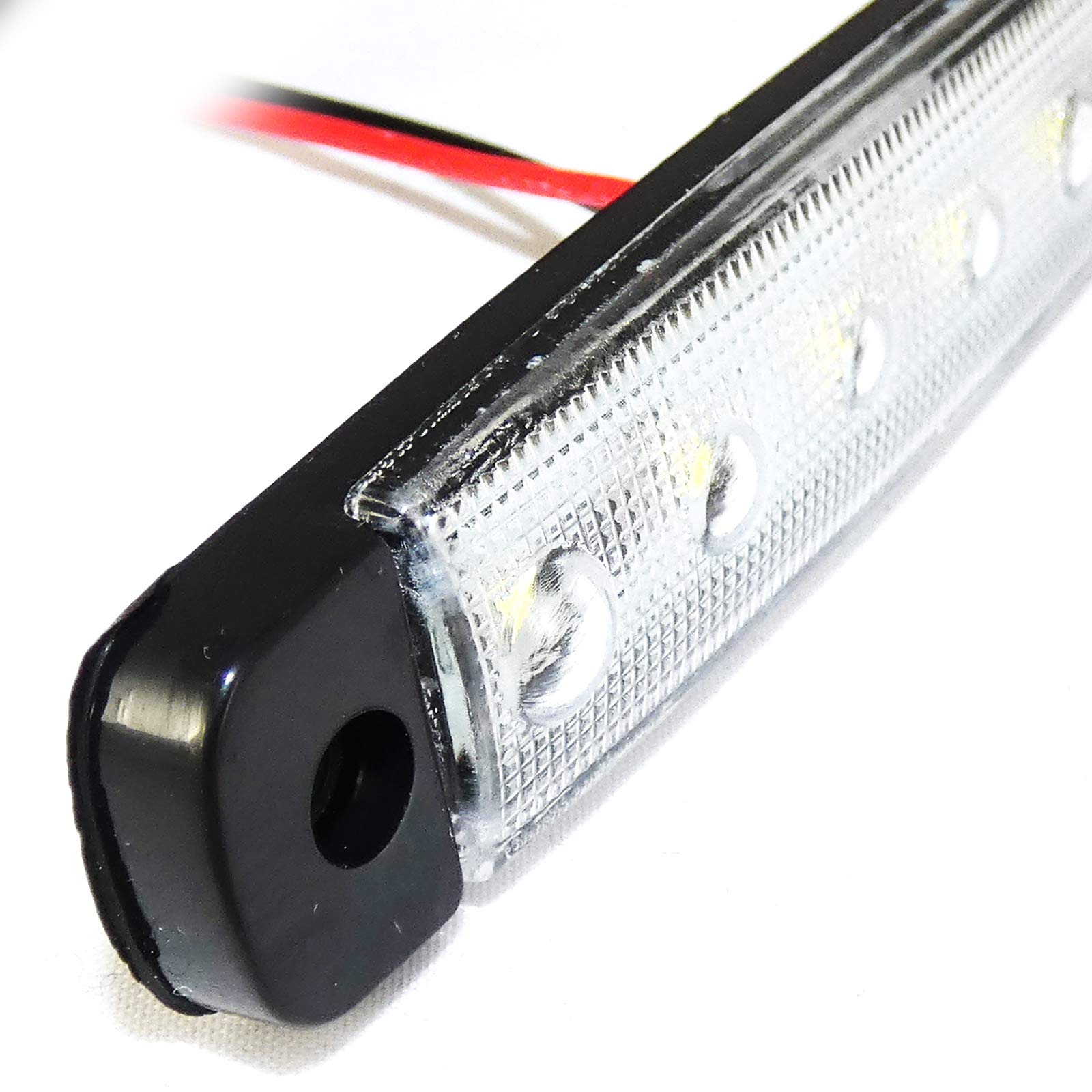 60 pezzi 24 V SMD 6 LED luci di posizione laterali rosse, bianche e arancioni per camion e rimorchi