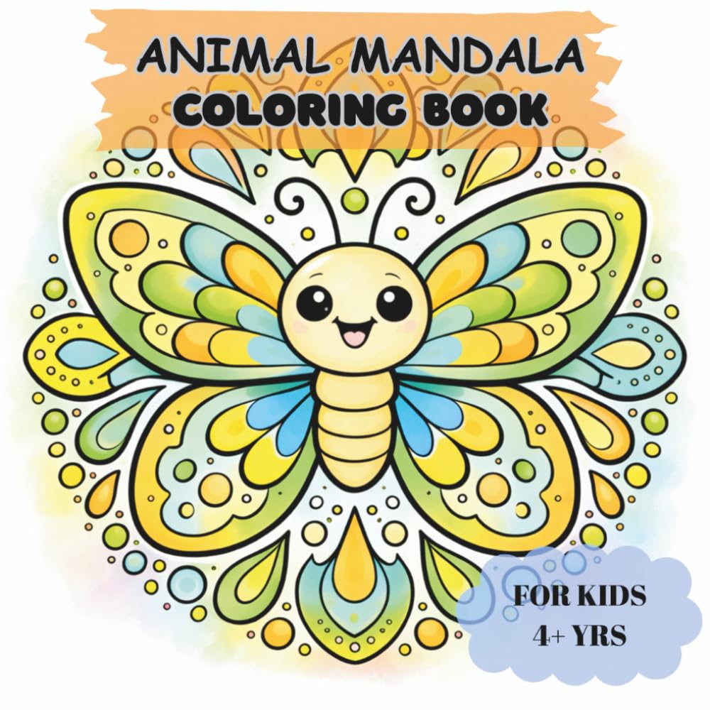 Animal Mandala Coloring Book for Kids