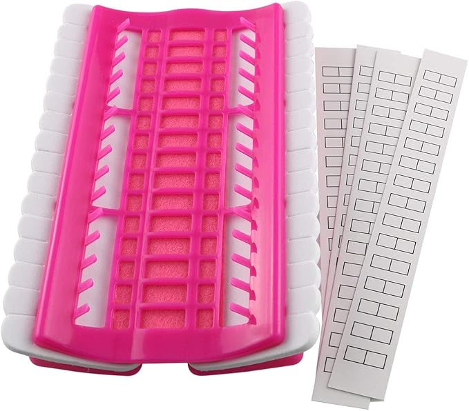 Eoutstanding 30 Positions Cross Stitch Row Line Tool Pink