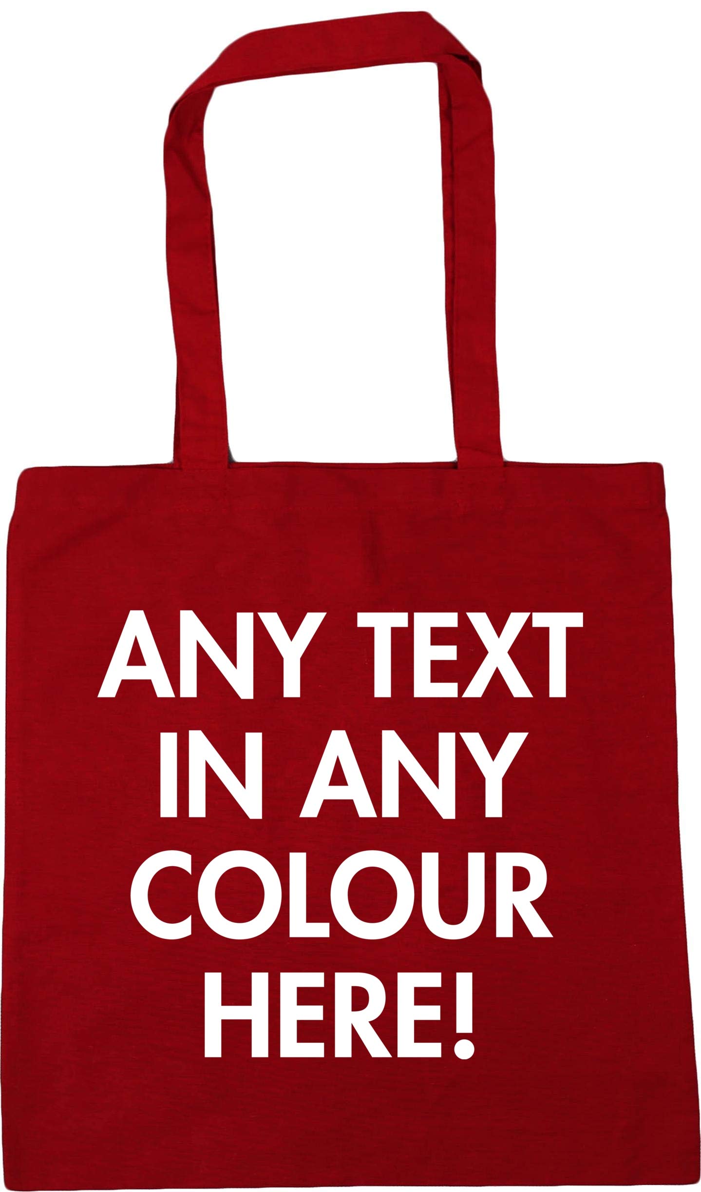 Hippowarehouse Personalised Tote Shopping Gym Beach Bag 42cm x38cm, 10 litres