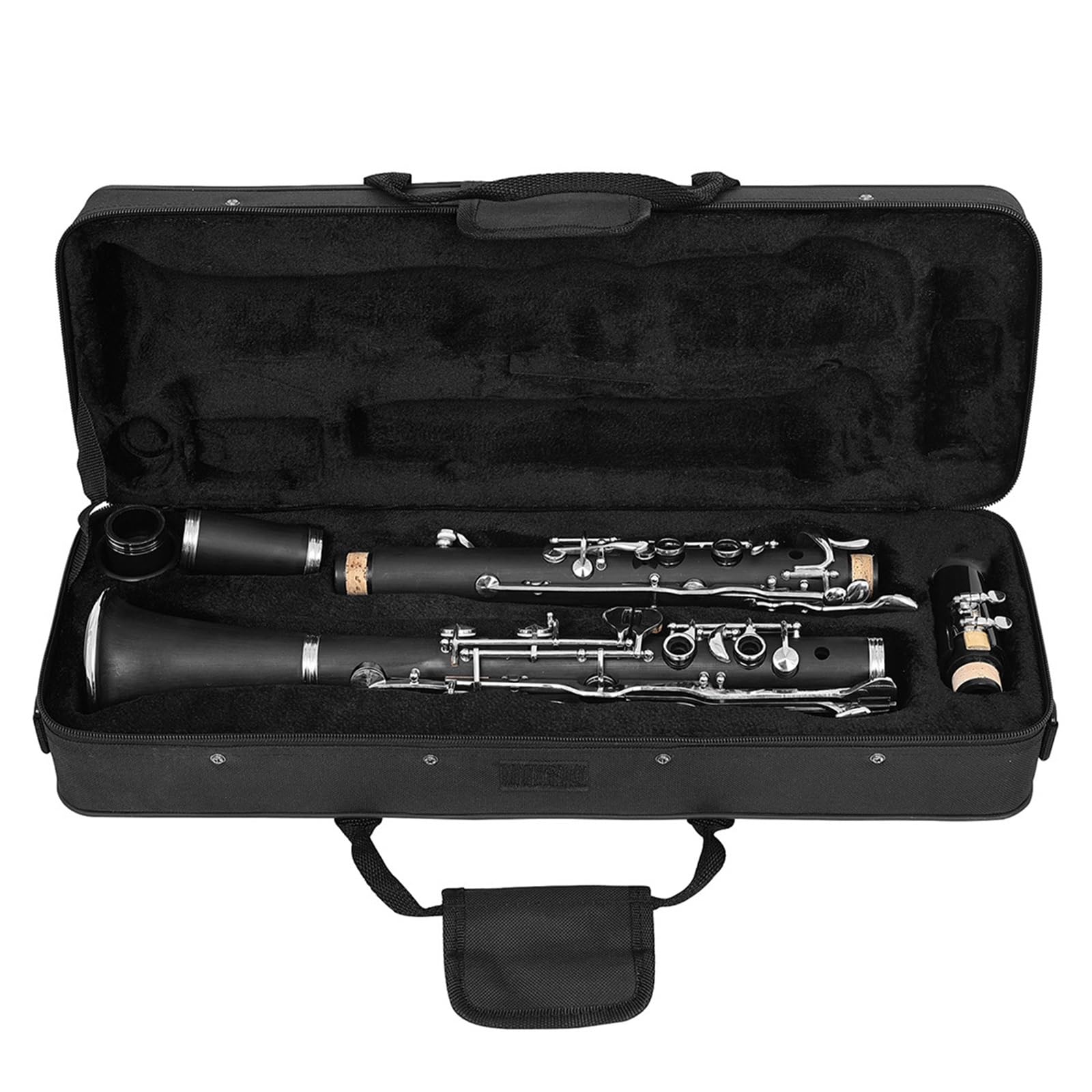 Clarinete Baquelita Tono G Niquelado 17 Teclas Adecuado Para Adultos Principiantes Tipo De Rendimiento