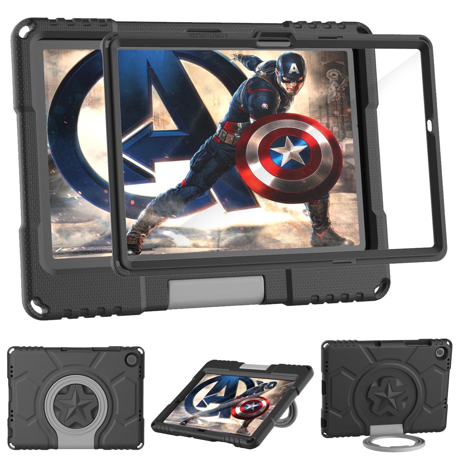 Kids Case for Samsung Galaxy Tab A11+ Plus 2025/A9+ Plus 11inch 2023 with Screen Protector, Patamiyar Shockproof Galaxy Tab A11 Plus/A9 Plus Case with