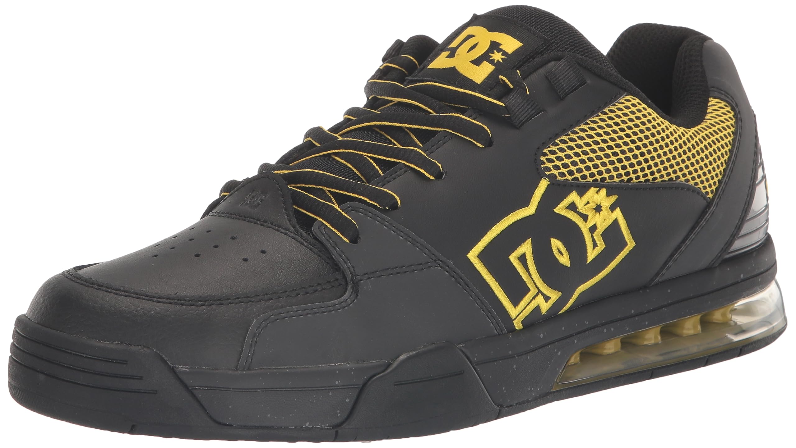 DC Zapatillas de Skate versátiles Le Low para Hombre, Zapatos, Negro/Amarillo, 44.5 EU