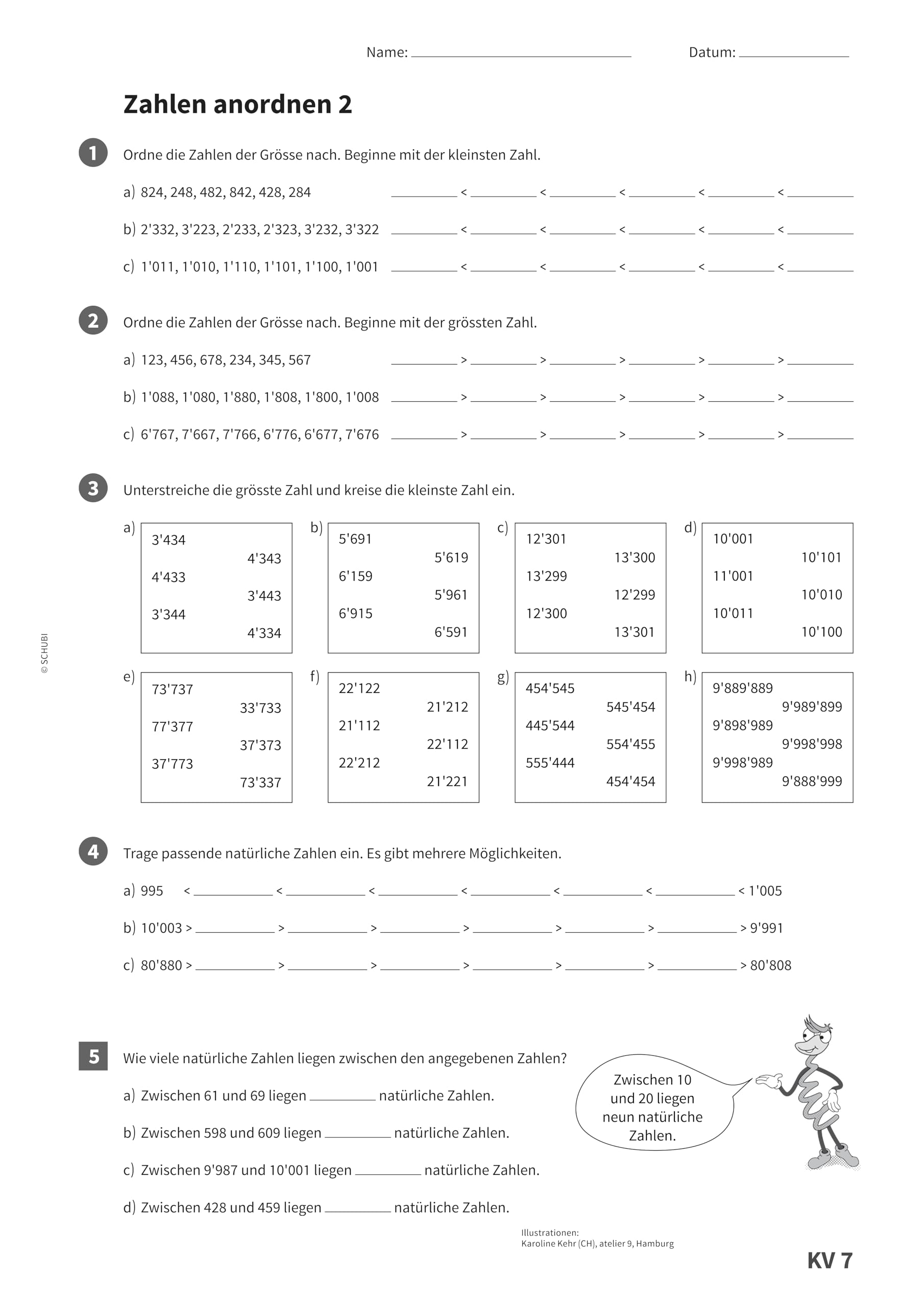 Mathematik mit Flex und Flo: Kopiervorlagen 5 (Mathematik mit Flex und Flo - Ausgabe Schweiz: 5. Schuljahr)