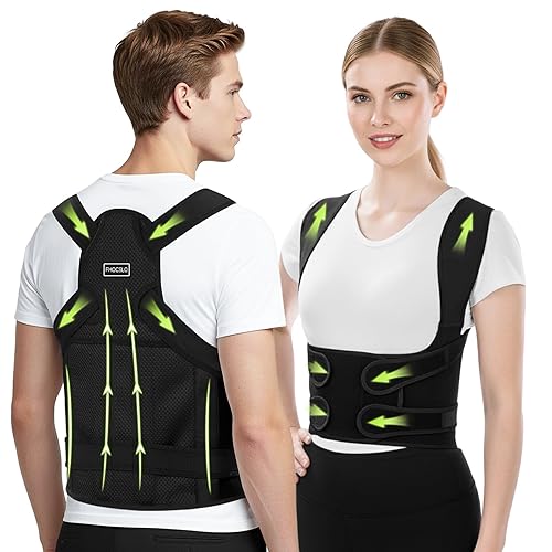 Corrector de postura de espalda para mujeres y hombres, correas de apoyo de espalda completa, jorobado mejora la postura, alivio del dolor lumbar y