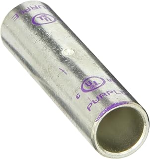 Morris Products 94526 Long Barrel Compression Splice, Copper, 4/0 Str. Wire Range, Purple Color Code