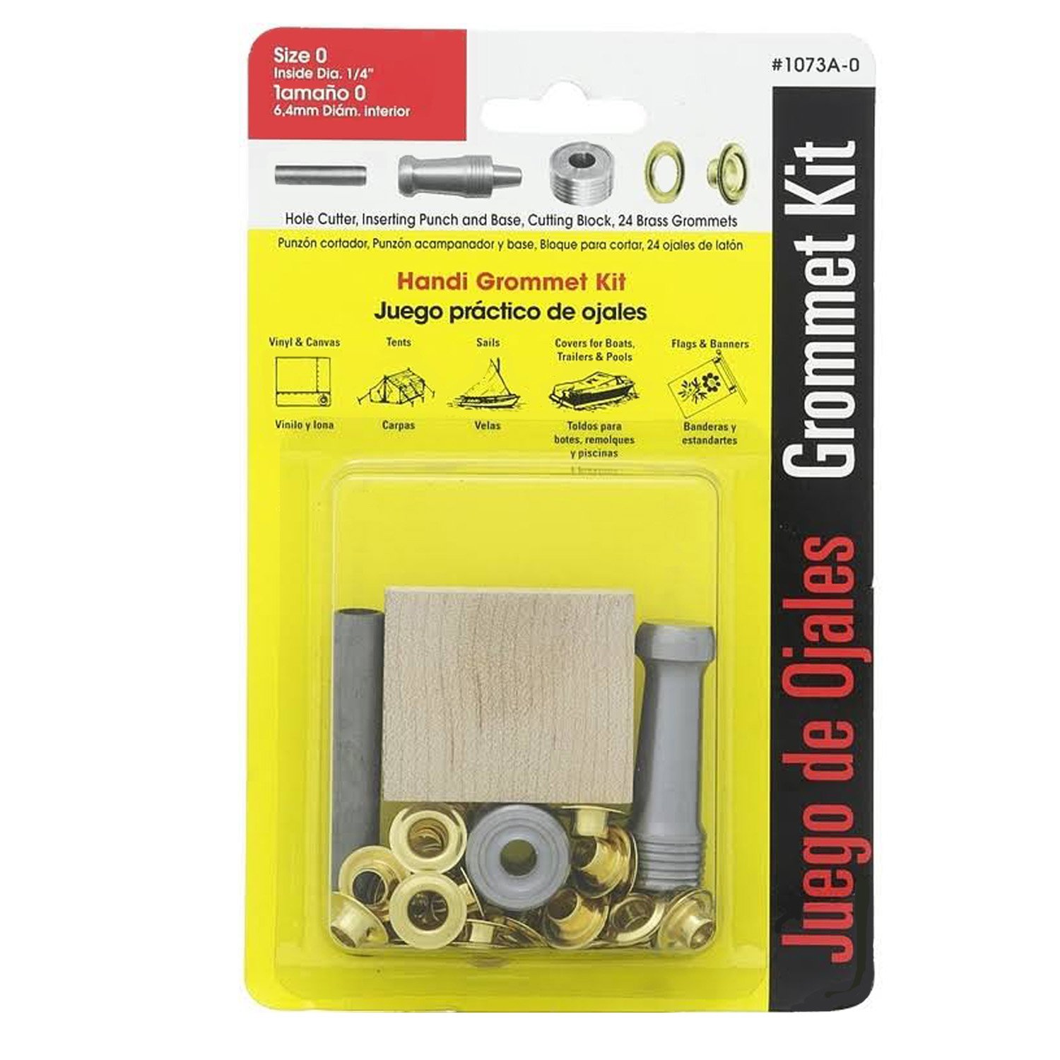 Lord and Hodge Brass Grommet Kit 1/4