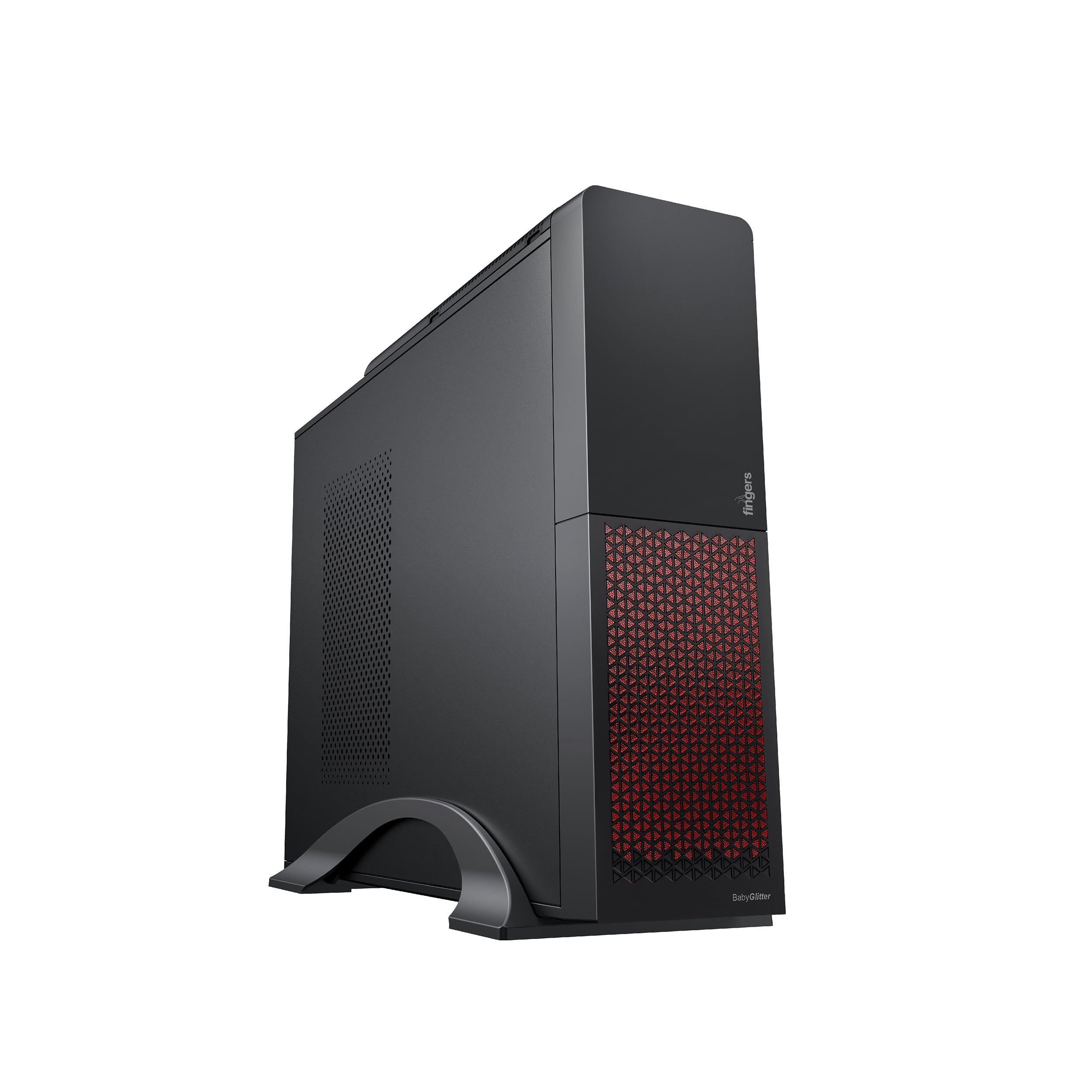 FINGERS BabyGlitter PC Cabinet with ARGB Lights (Type-C Port, 1 x USB 3.0 + 1 x USB Type-C + HD Audio + Mic) with Base Stand (B0D1GJNWJ6) Amazon Price History, Amazon Price Tracker