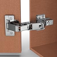 Vista 7 de Chibery Paquete de 2 1 par de bisagras Lazy Susan de 135°, superposición completa oculta para accesorios de repuesto de gabinete de cocina