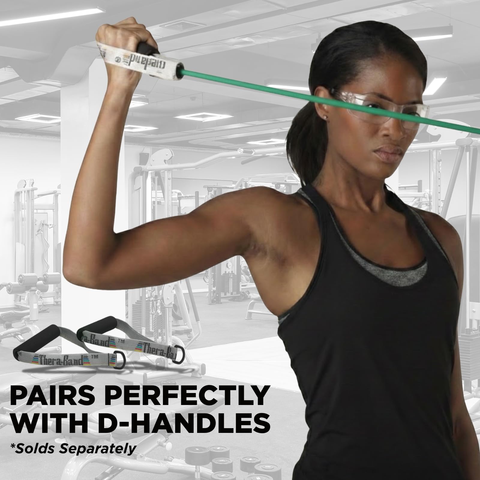 TheraBand Tubo de Resistencia de látex Profesional para Parte Superior del Cuerpo, Parte Inferior del Cuerpo y Ejercicio Central, rehabilitación y acondicionamiento