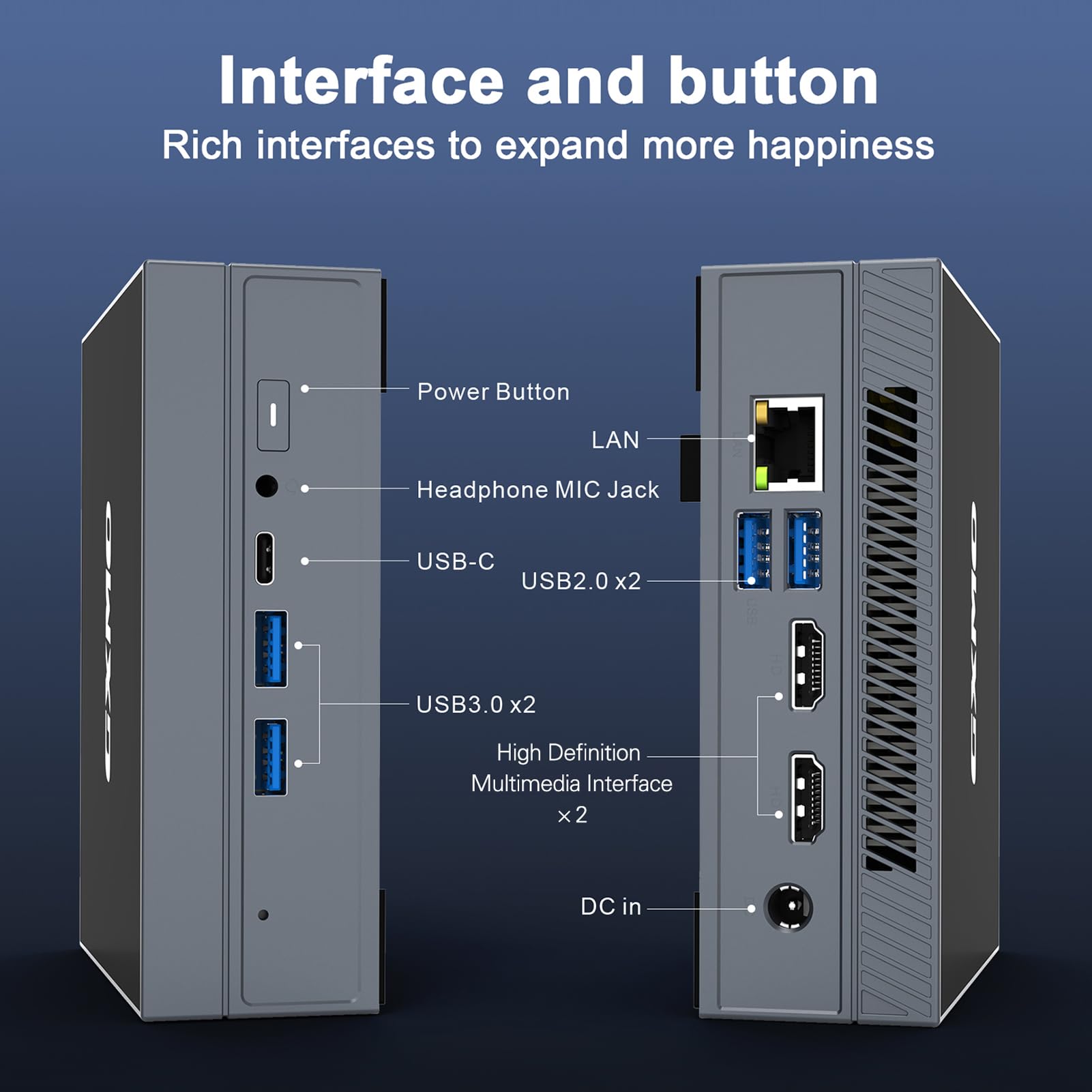 ミニPC GXMO GX55（CPU：第11世代） Amazon.co.jp: MYNVY GXMO GX55 ミニ PC デスクトップ