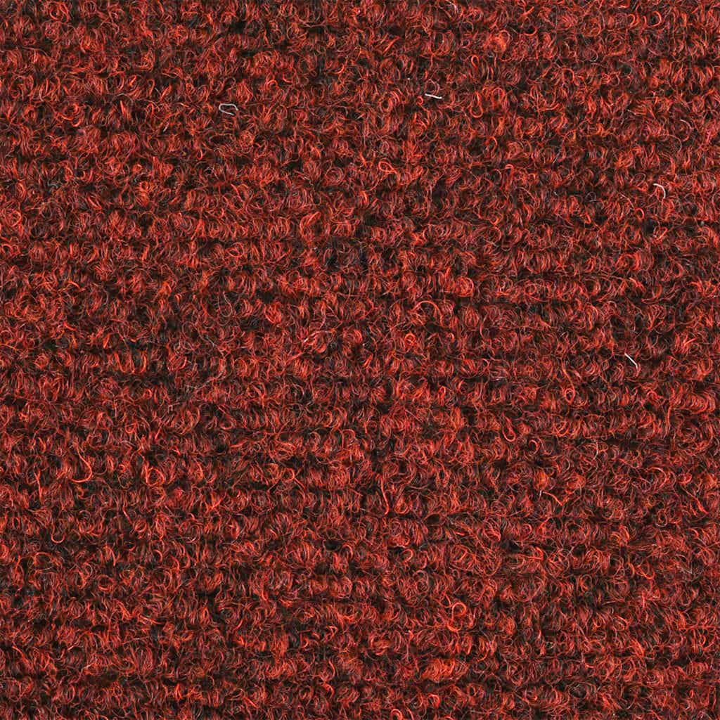 vidaXL Tapis d'escalier Autocollants 10 pièces 65 x 21 x 4 cm Bordeaux Rouge Demi-Rond Grand