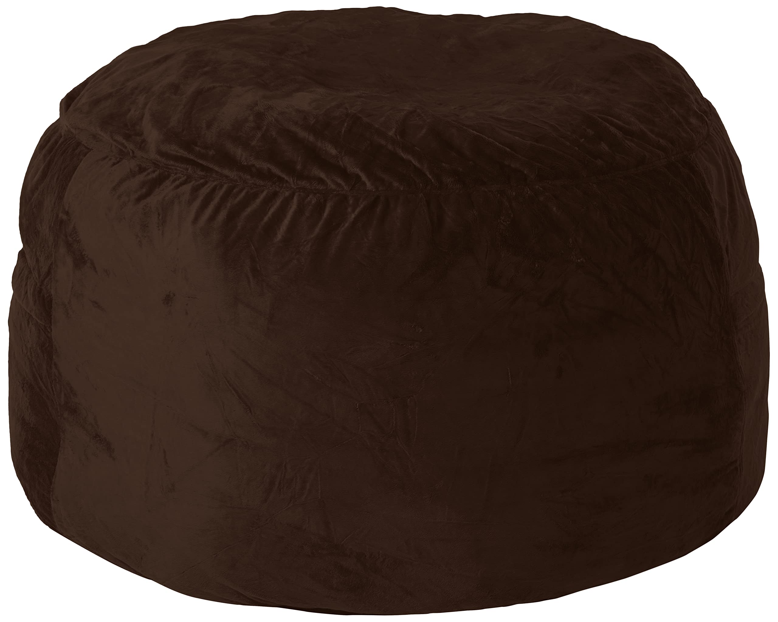 Chill Sack Bean Bag Chair Cover, 5-Feet, Ultrafur - Chocolate
