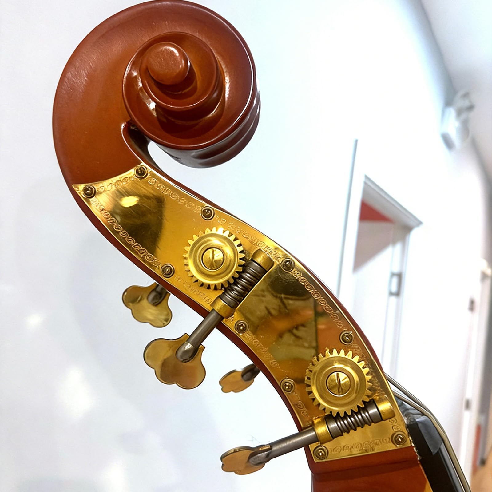Clavijas de afinación de bajo, cabezal de máquina de guitarra, doble engranaje de metal, clavijas de afinación de instrumentos de cuerda, accesorios de guitarra, máquinas de bajo, doble engranaje de