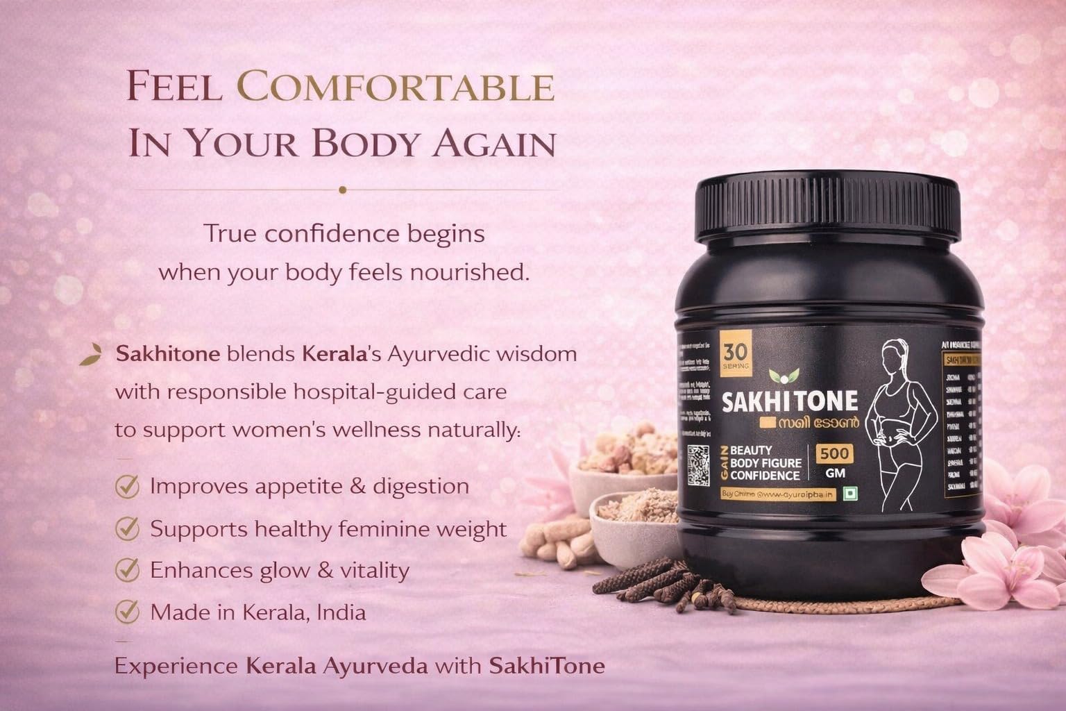 Sakhi Tone - Ayurvedic Weight Gainer for Women with Natural Ingredients to Improve Physique by Boosting Muscle Mass, Stamina, Appetite, and Overall Wellness (2KG) — Amazon image 11
