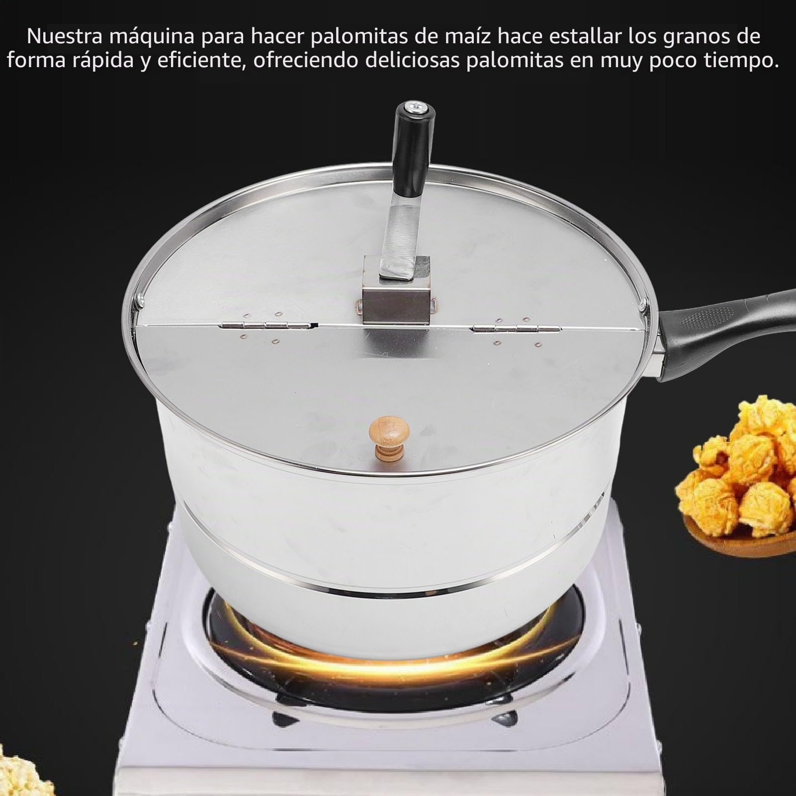 Fabricante de Palomitas de Maíz, Palomitas de Maíz de Acero Inoxidable, Maquinadora de Palomitas de Maíz Caseras, Fabricante de Palomitas de Maíz Caseras con Calefacción Eléctrica