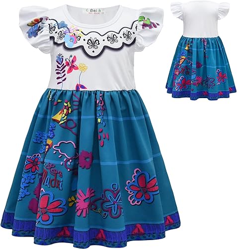 Miniatura 2 de Choadam Mirabel - Vestido de princesa para niñas y niños pequeños, vestido Isabella 2t 4t 6t