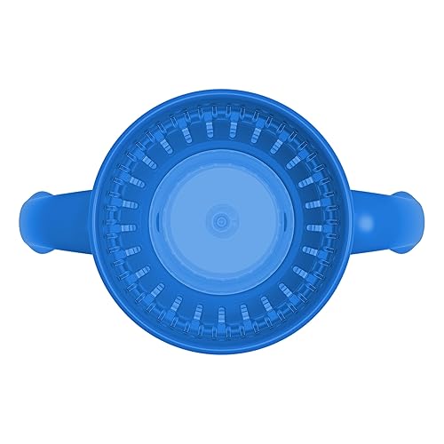 Miniatura 55 de Dr. Brown’s Milestones Cheers360 Taza azul y verde, de 10 oz, 2 PK Paquete de 2 animales azules y verdes