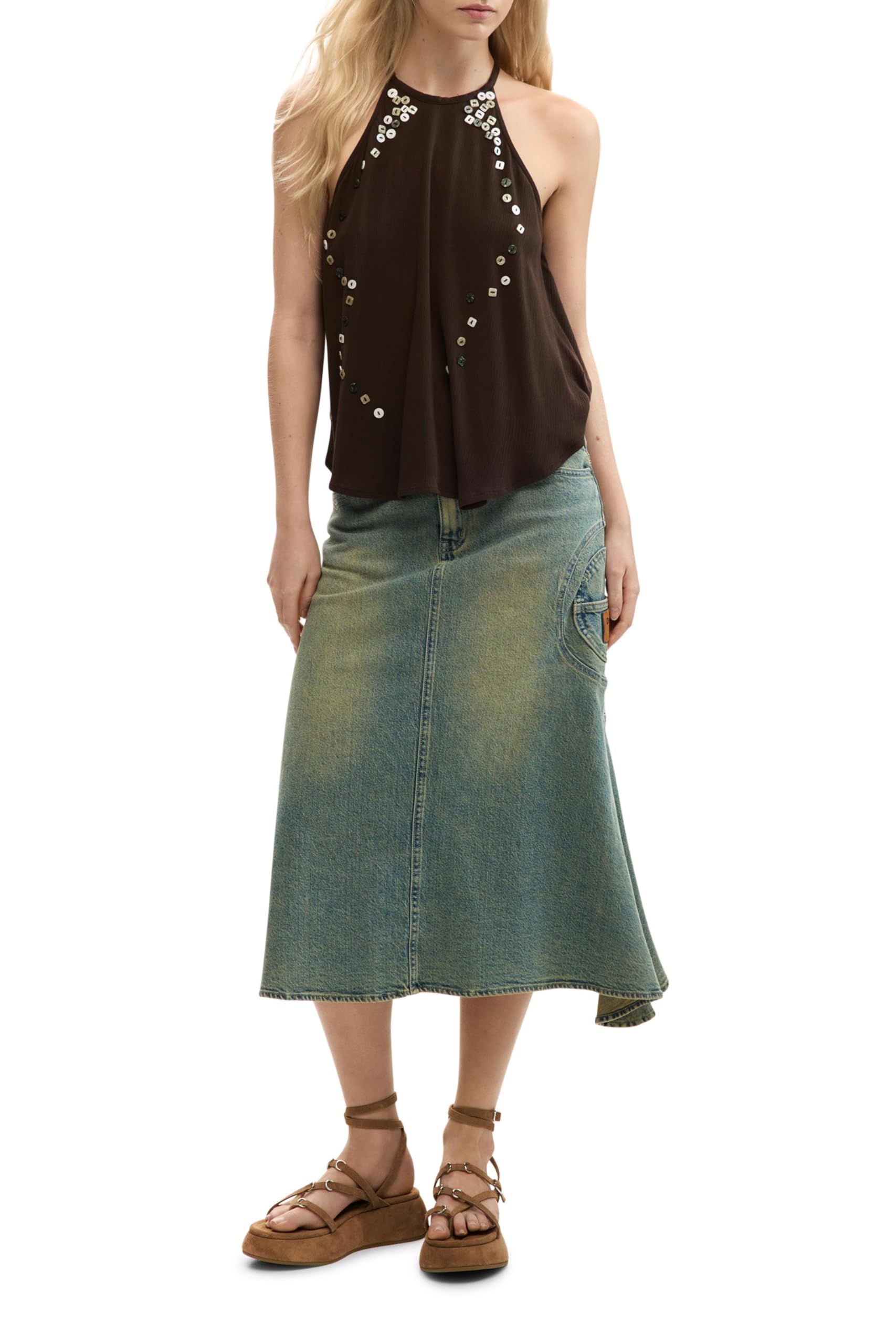Desigual Damen Bott Bluse (1er Pack)