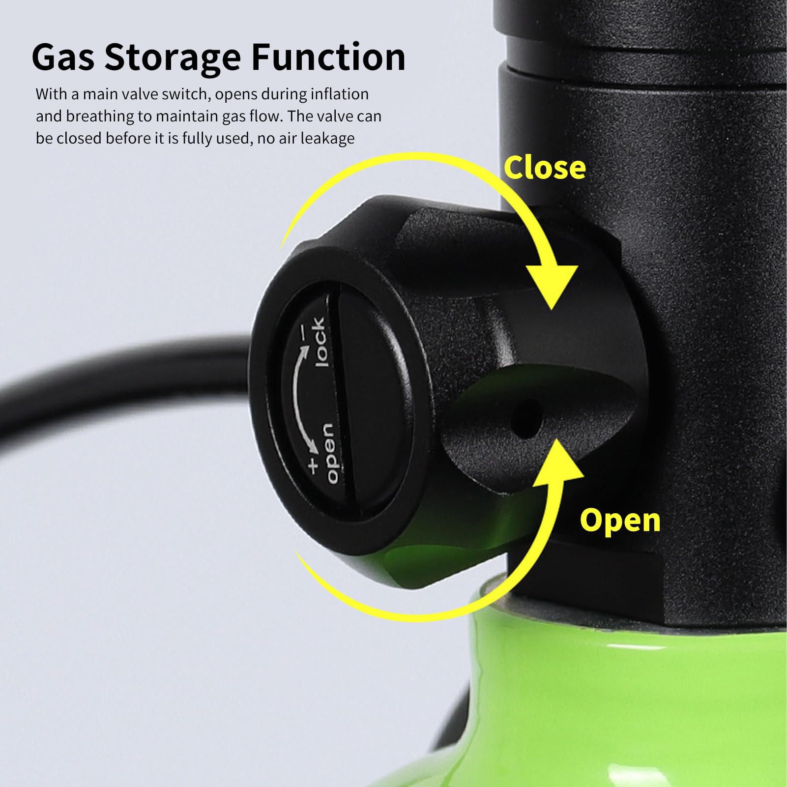 Diving Gear Refillable 3L 30?50 Minutes Aviation Aluminum Oxygen Cylinder for Diver (Black)