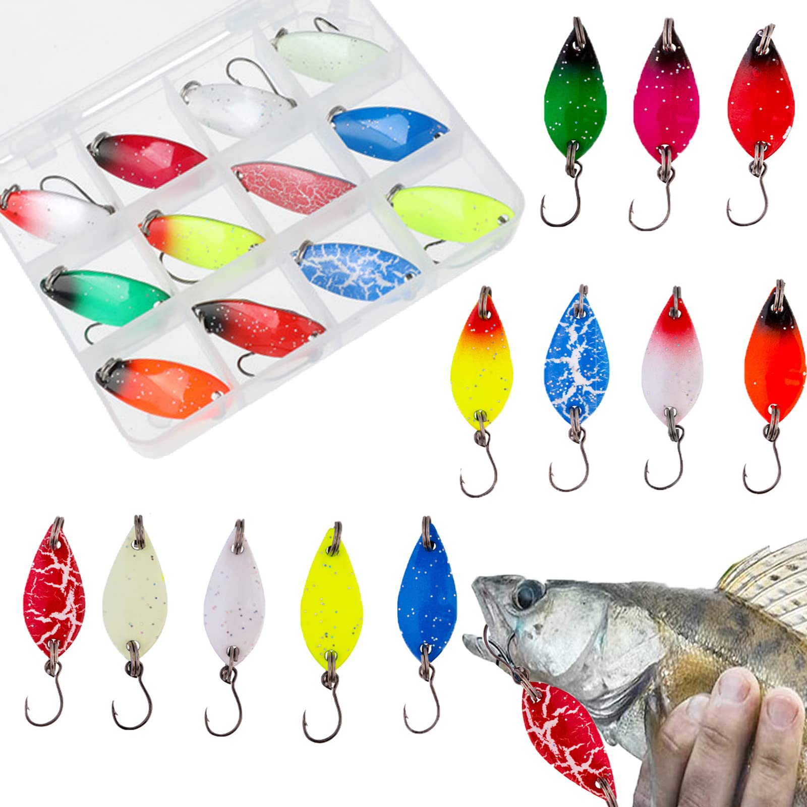 12 Cucchiaini Da Pesca Esche 5g - Per Trota, Luccio E Persico - Foto 7