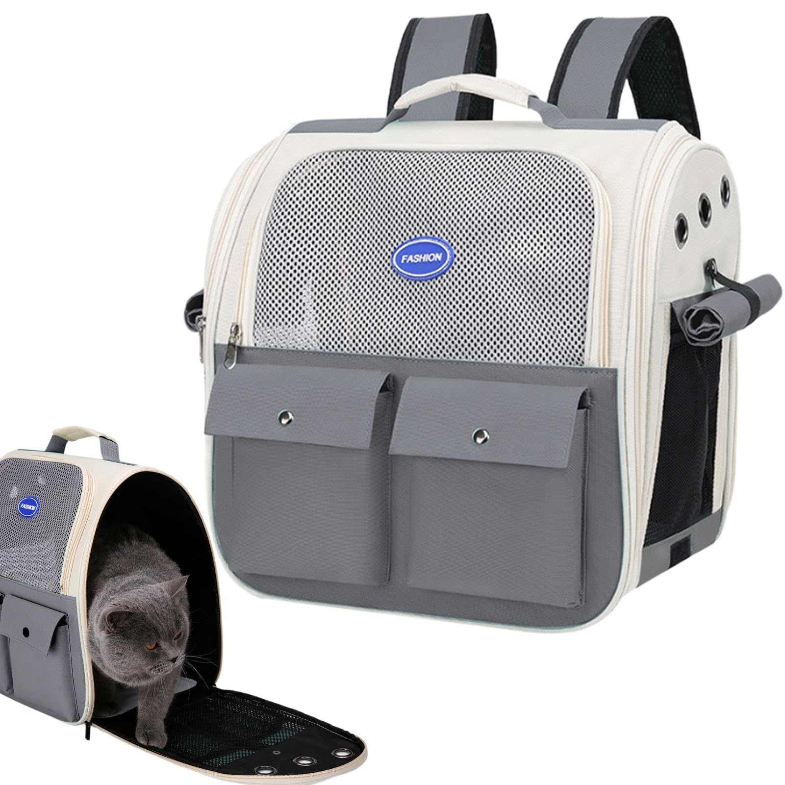 Mochila para gatos grande y plegable, ideal para paseos al aire libre y viajes