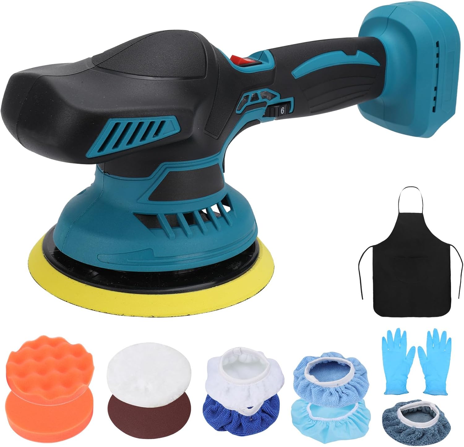 Cordless Car Buffer Polisher, 150mm Cordless Polisher with 6 Variable