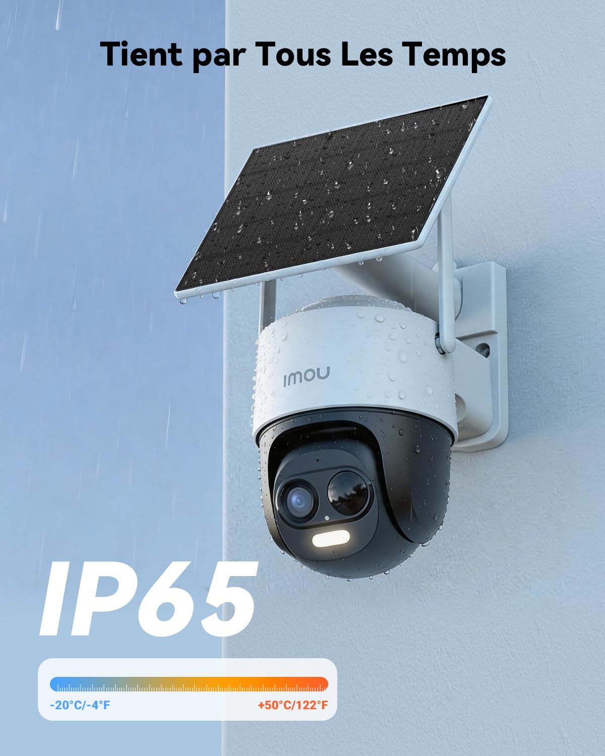 Imou 3K Caméra Surveillance WiFi Exterieure sans Fil Solaire, 2.4/5GHz WiFi