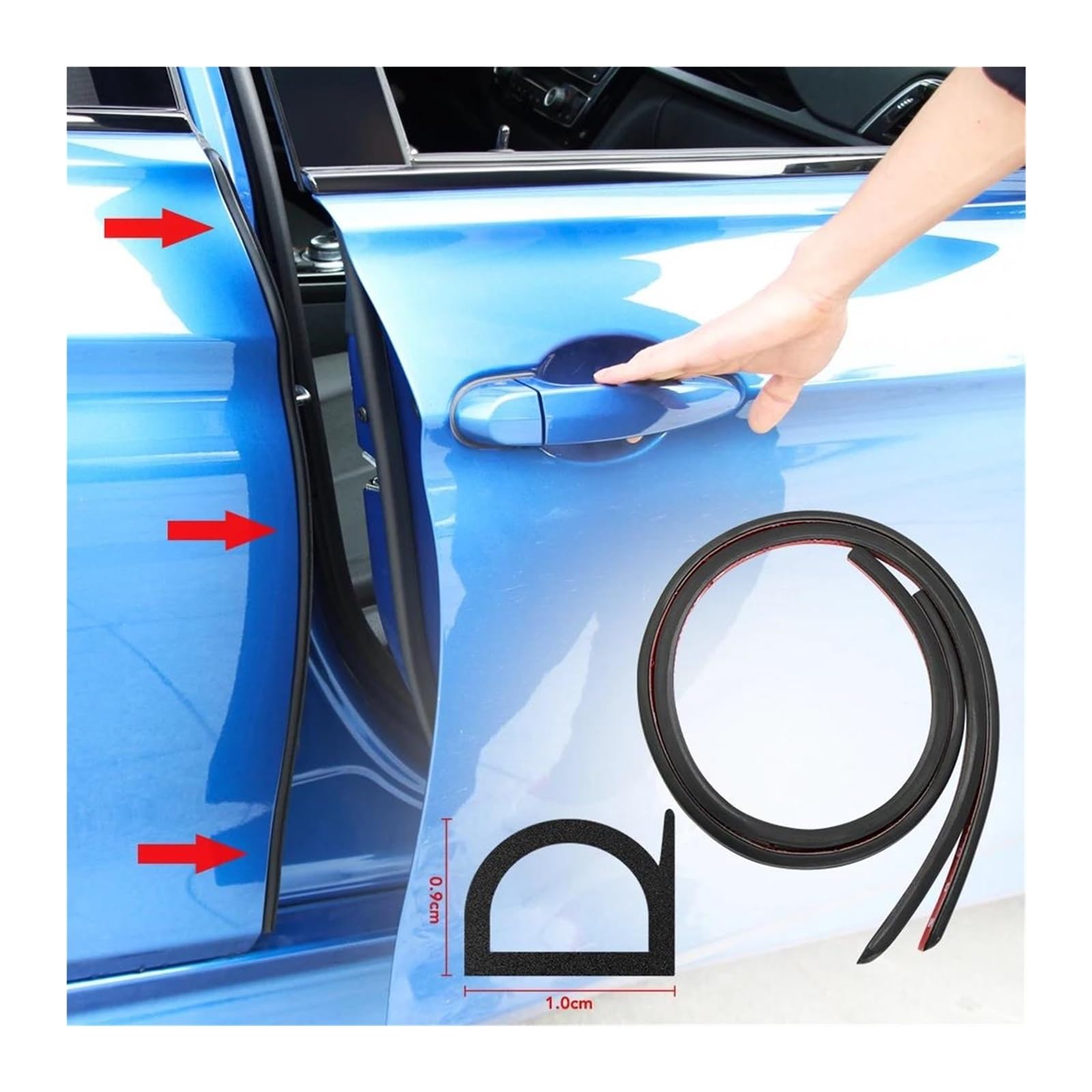 Junta Goma Junta de goma protectora del pilar B la puerta coche para Samsung QM6 QM3 Borde Anti