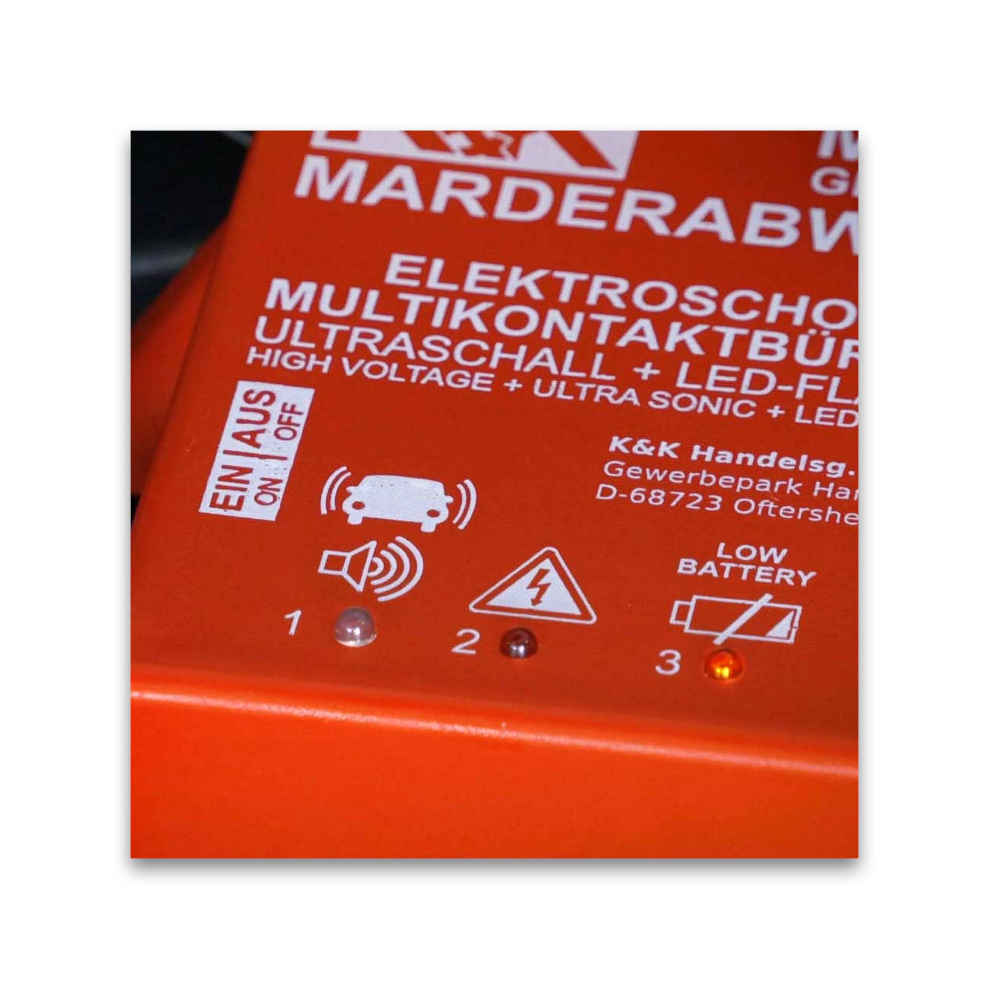 K&K M9700- Marderschutz Hochspannung +/- Bürsten & 360° Ultraschall, IP67