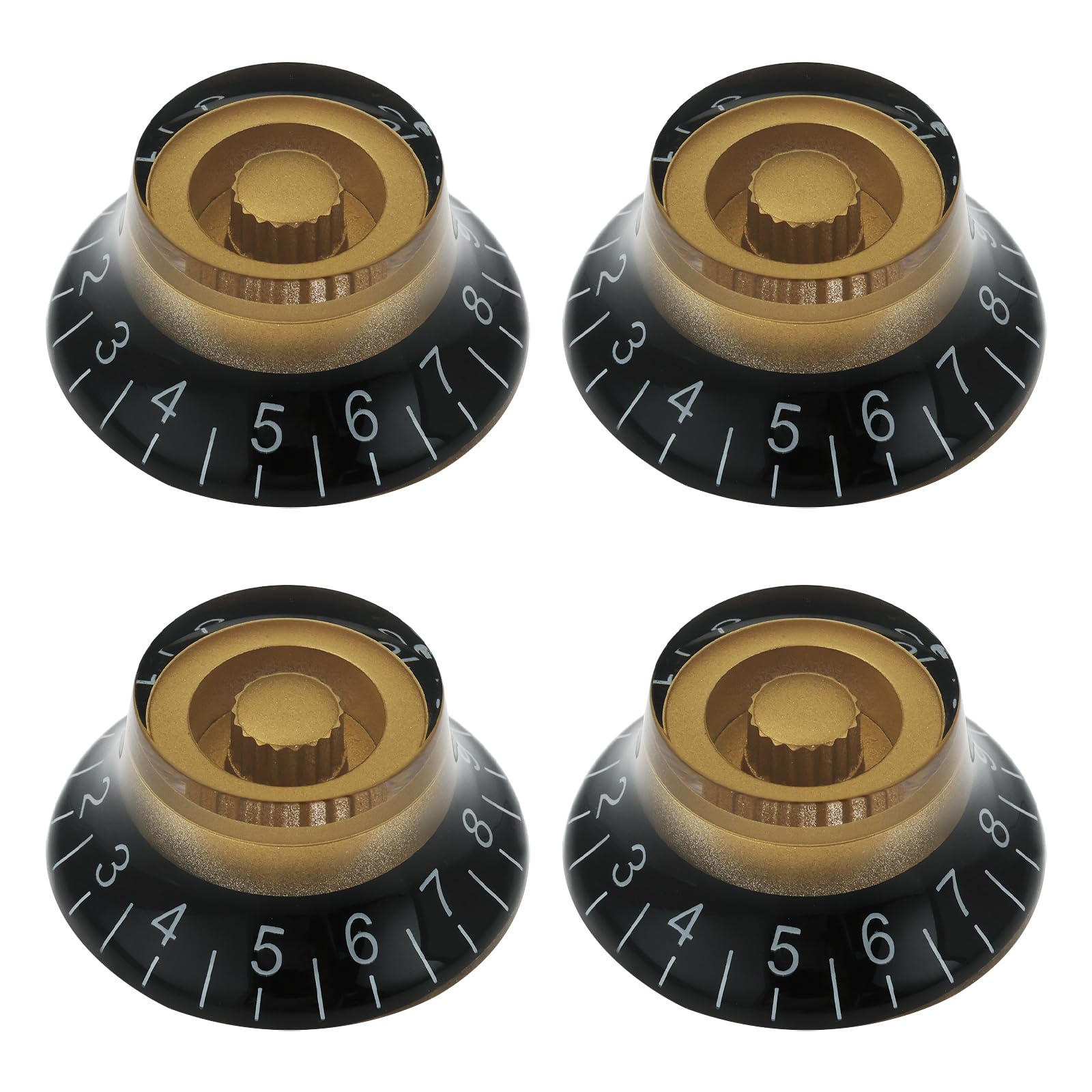 Create idea 4 PCs Guitar Speed Control Volume Tone Knobs 6mm Compatible with Gibson Les Paul