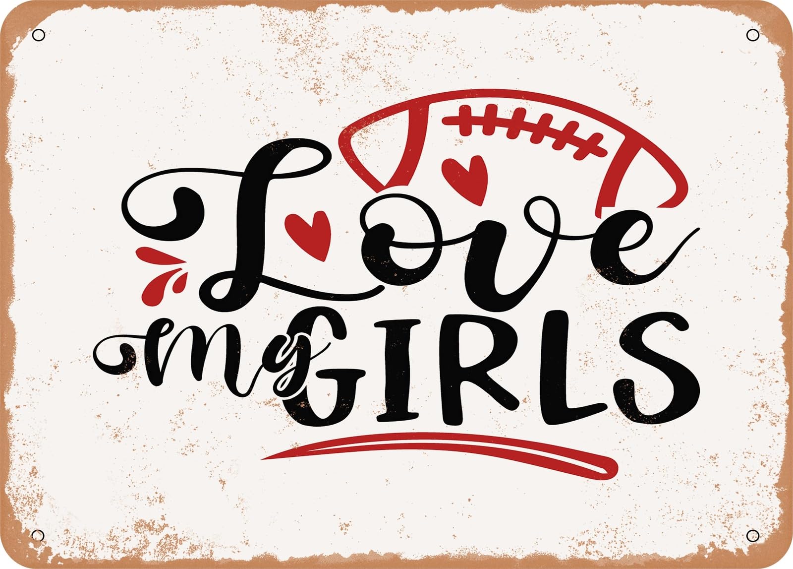 Miaomansenstore Boys Metal Sign - Love My - Vintage Look Sign Home Decor