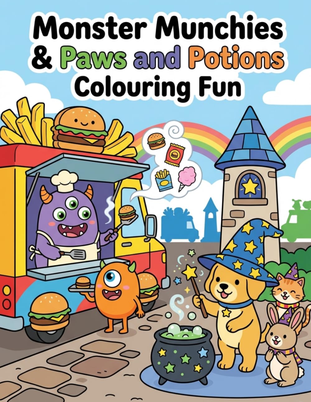 Monster Munchies & Paws and Potions: Colouring Adventure