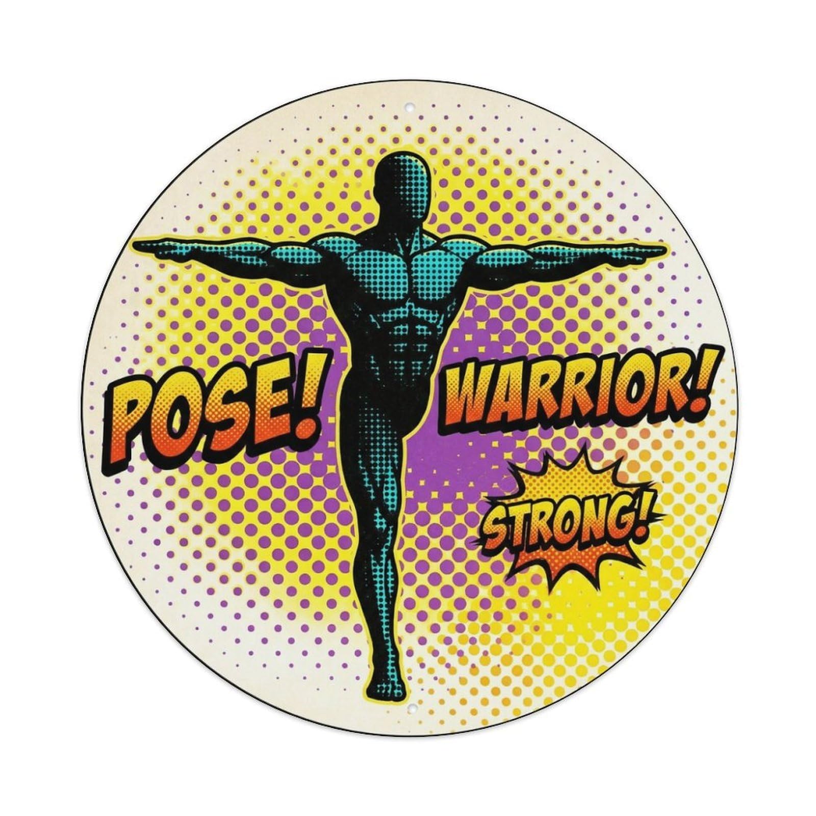 Fyrn Style Metal Tin Sign Gym Fitness Workout Motivation Exercise Warrior