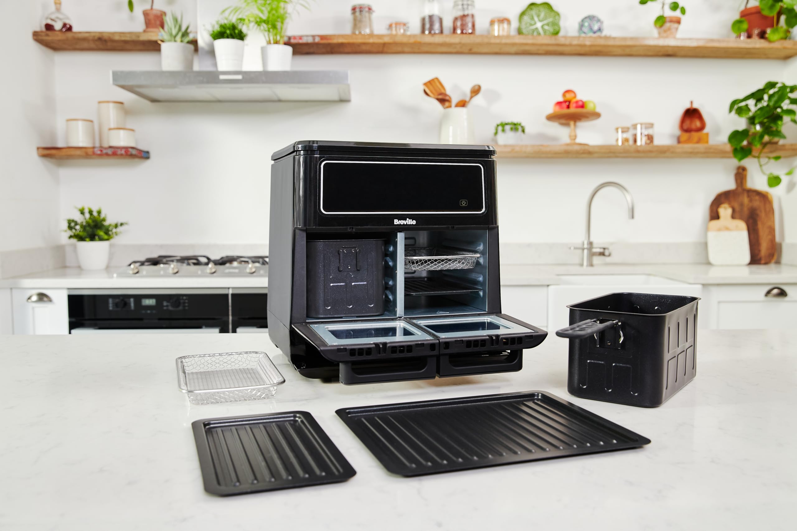 Breville friggitrice ad aria doppia camera 1800 watt 11 lt