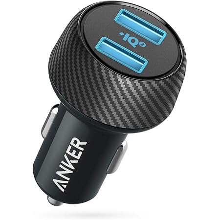 Car Charger (Compatible with Quick Charge Devices), Anker 30W Dual USB Car Charger, PowerDrive Speed 2 with PowerIQ 2.0 for Galaxy S8/Edge/Note, iPhone Xs/Max/XR/X/8, iPad Pro/Air 2/Mini, and More