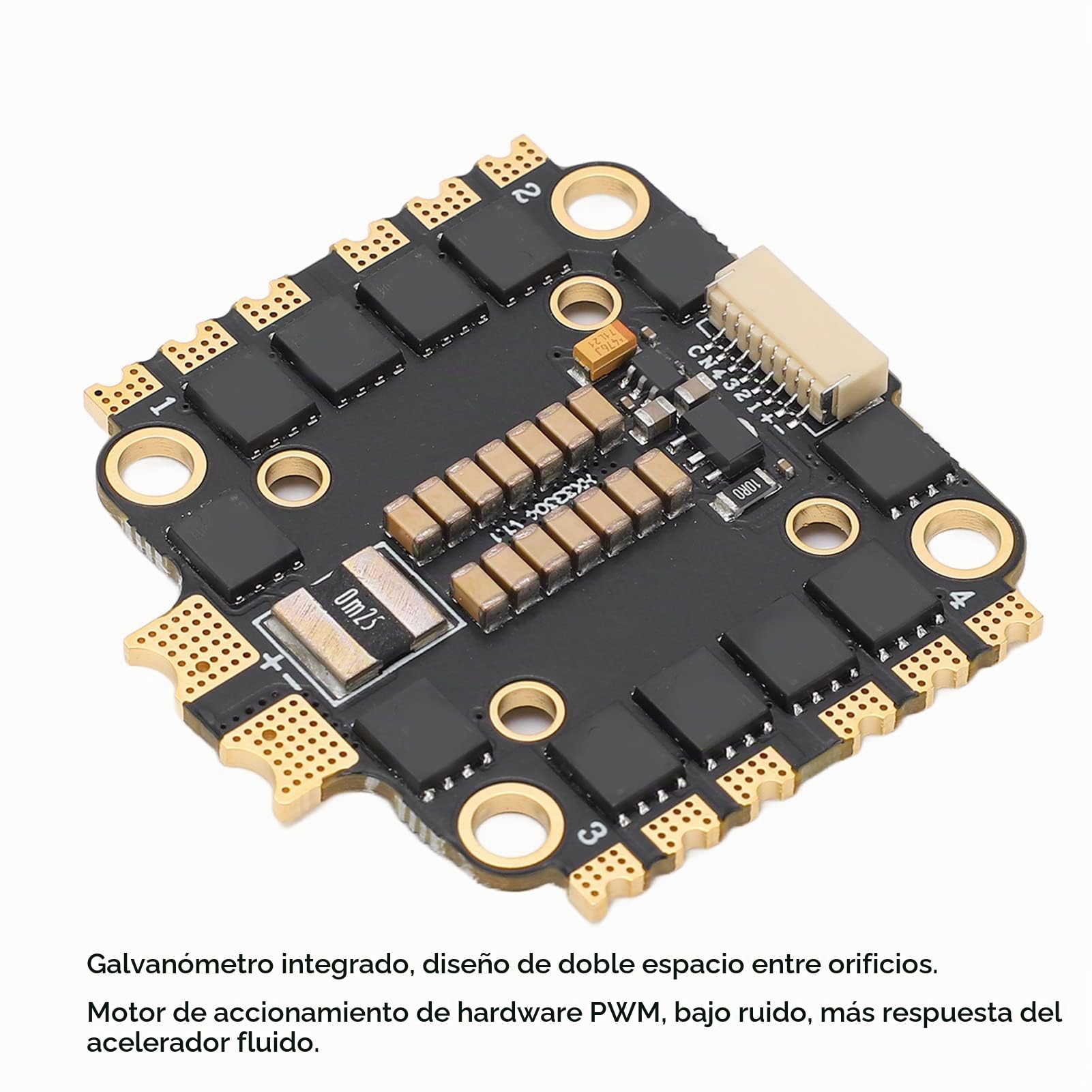 ESC 4 en 1 45A Drone, FPV 2-6S Controlador de Motor de Dron Cuadricóptero Con Controlador de Velocidad Electrónico, Con Accesorio de Montaje, Piezas de Bricolaje para Avión No Tripulado FPV RC