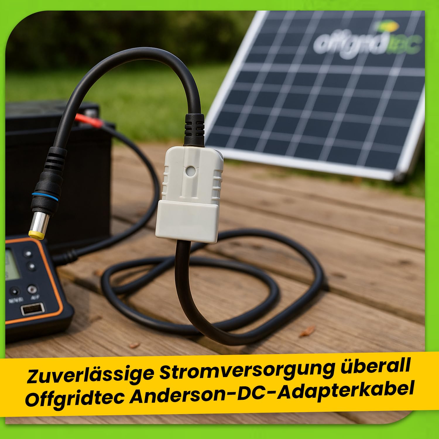 Offgridtec® Kabel adaptera Anderson wtyczka do DC-8 mm męski do modułów FSP i walizki solarnej 20 cm