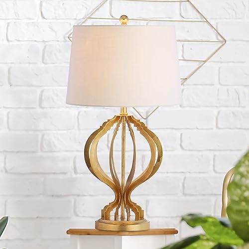 Miniatura 4 de JONATHAN Y JYL3025A Sebastian - Lámpara de mesa LED de enrejado de metal de 28.5 pulgadas, contemporánea, tradicional, mesita de noche, lámpara para