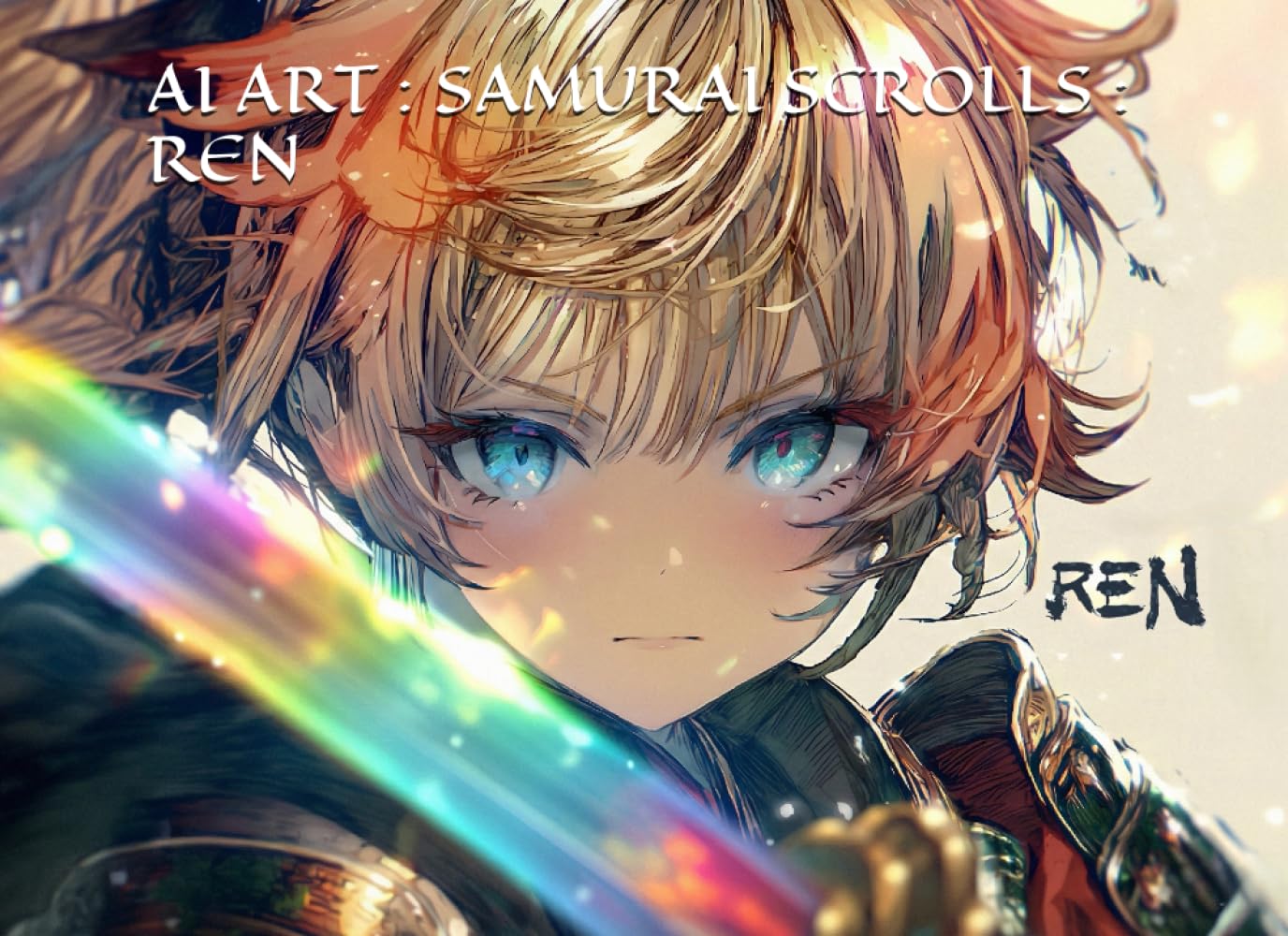 AI ART : SAMURAI SCROLLS : REN