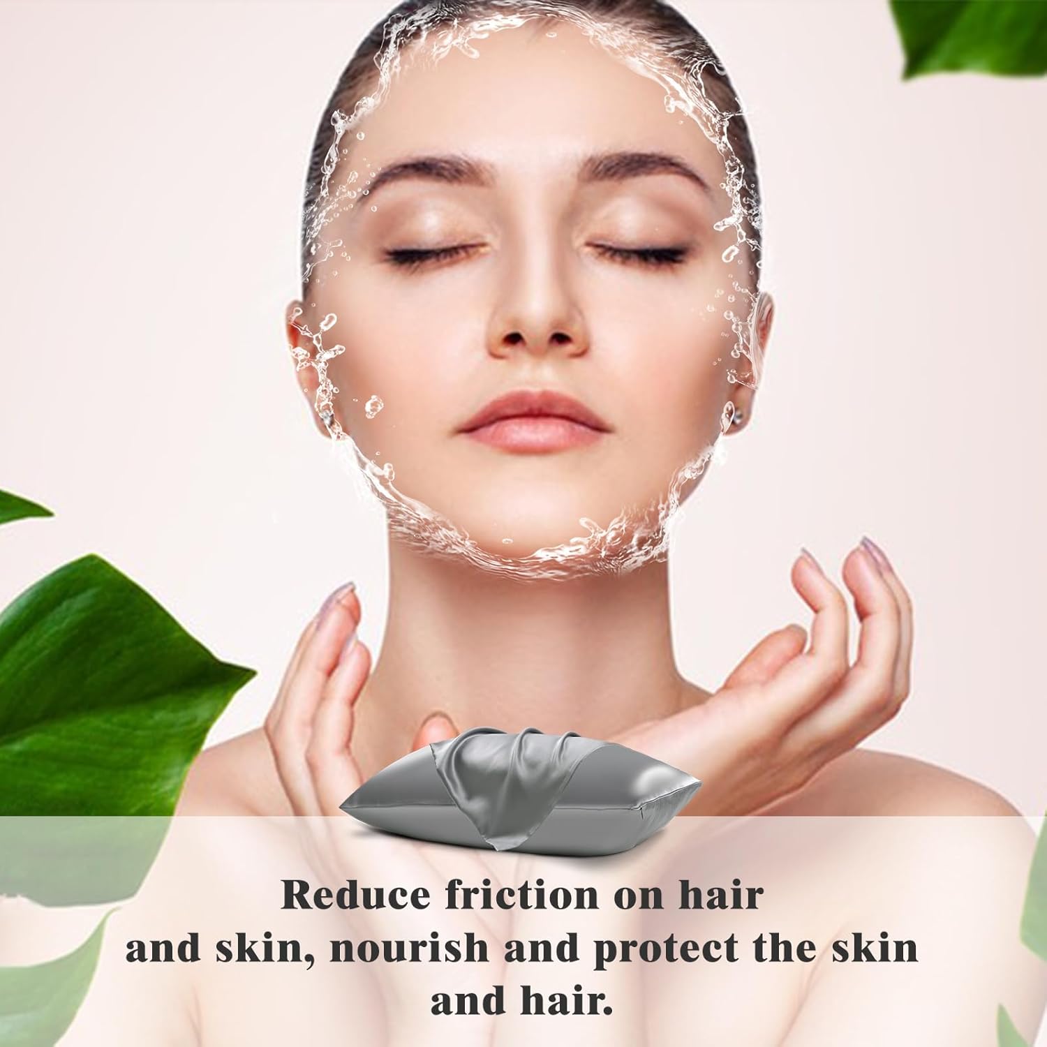 100% Pure Mulberry Silk Pillowcases: 30 Momme Soft White Silk Pillow Cases 6A High-Grade Smooth Cooling Pillow Cover for Sleeping Hair & Skin Health with Hidden Zipper (White, Queen)