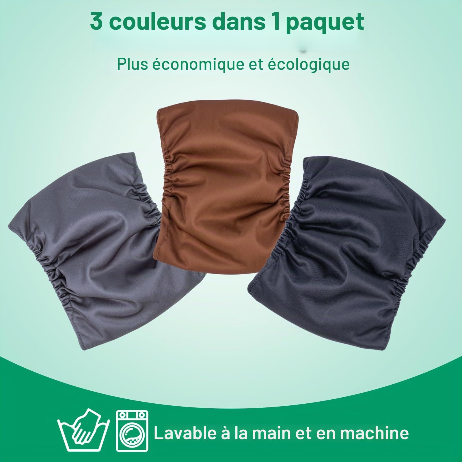 Dono Lot de 3 couches réutilisables pour chiens mâles en chaleur, pour incontinence, chirurgie, voyage